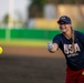 USA Women's National Softball Team practice in Iwakuni City