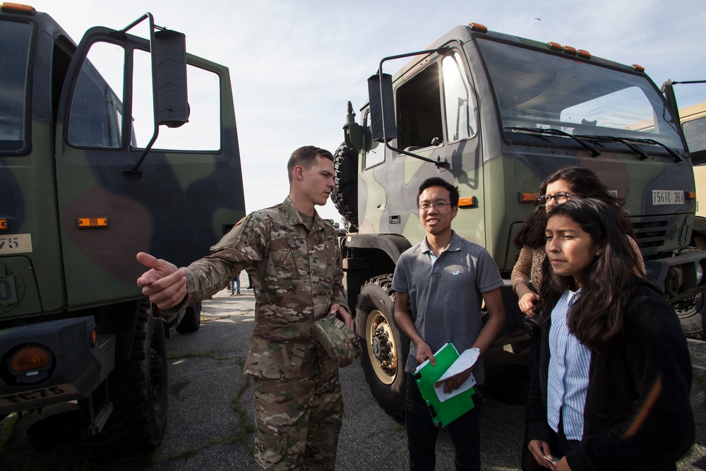 High schoolers visit Cal Guard armory in West Los Angeles