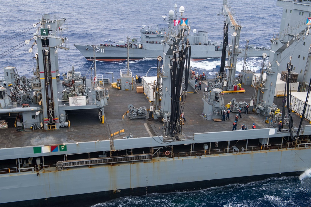 BAP Ferré conducts RAS with USNS Henry J. Kaiser during RIMPAC 2018