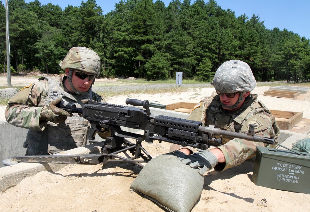 Chalk seven M240B qualification range