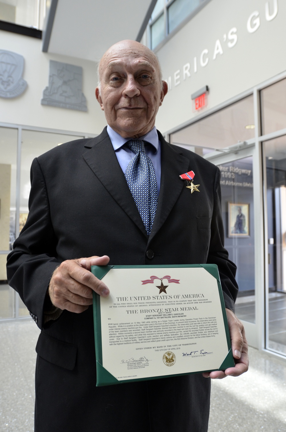 Paratrooper awarded Bronze Star Medal with Valor 53 years after Operation Power Pack