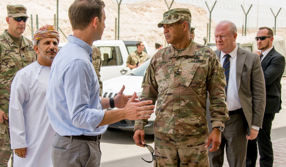 U.S. Army Lt. Gen. Michael X. Garrett visits new Facilities in Oman