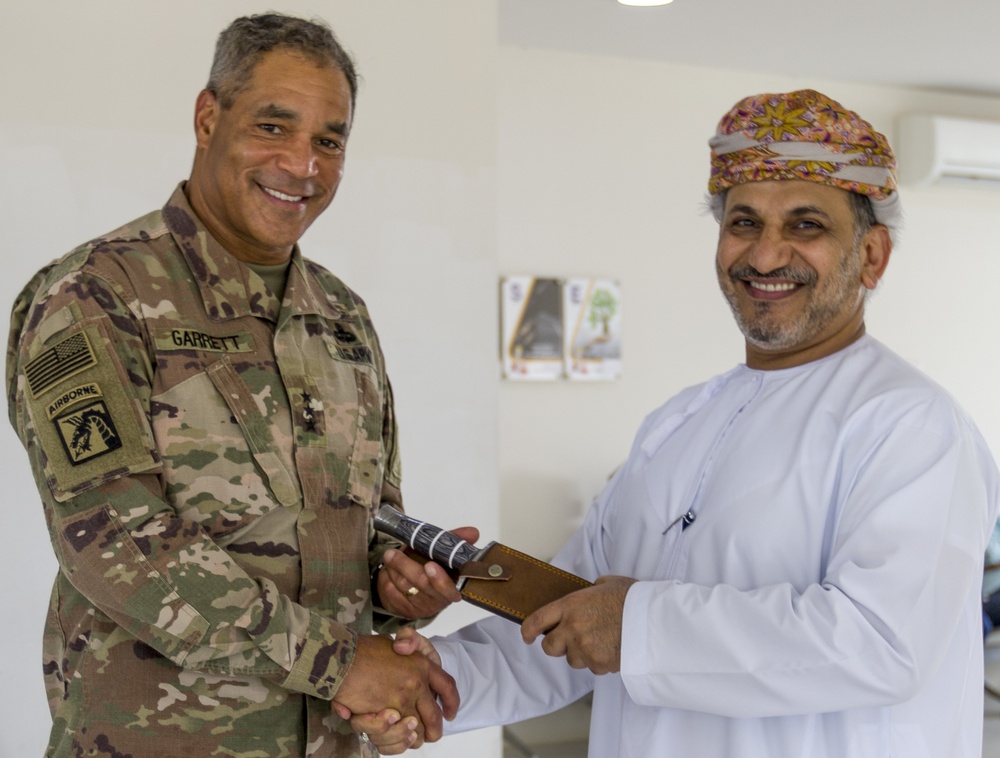 U.S. Army Lt. Gen. Michael X. Garrett visits new Facilities in Oman