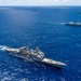 USS Lake Champlain sails with partner nations during RIMPAC