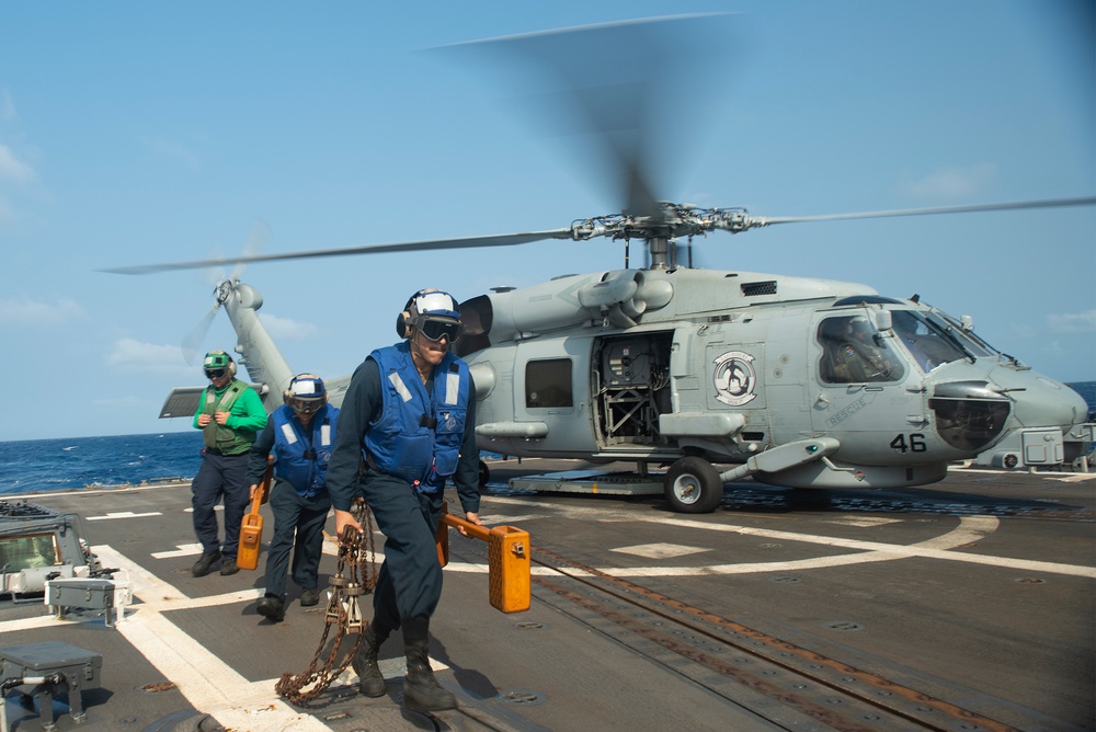 USS Preble at Sea