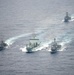 HMNZS Te Mana, MV Asterix and USS Dewey Conduct Replenishment-At-Sea