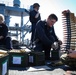 Sailors prepare ammunition during crew served weapons training aboard the Blue Ridge-class command and control ship USS Mount Whitney (LCC 20) in the Mediterranean Sea, July 21.