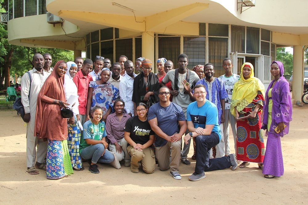 TF Darby at Cameroon’s American Corner