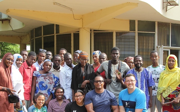 TF Darby at Cameroon’s American Corner