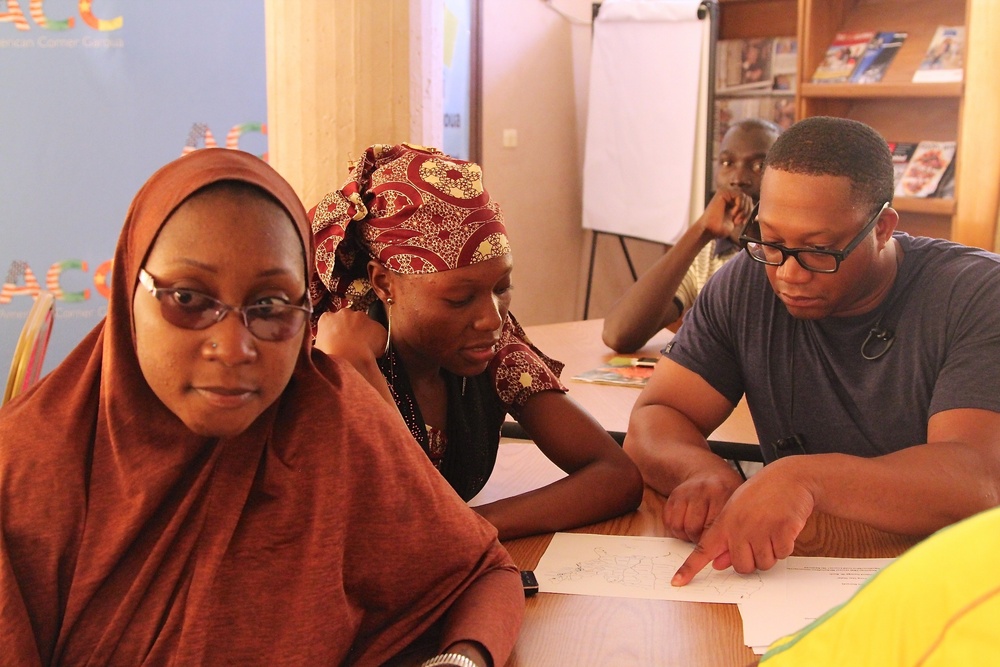TF Darby at Cameroon’s American Corner