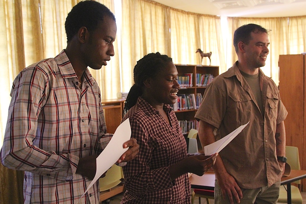 TF Darby at Cameroon’s American Corner