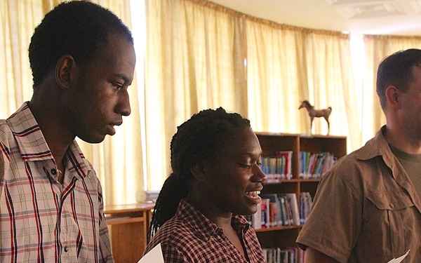 TF Darby at Cameroon’s American Corner