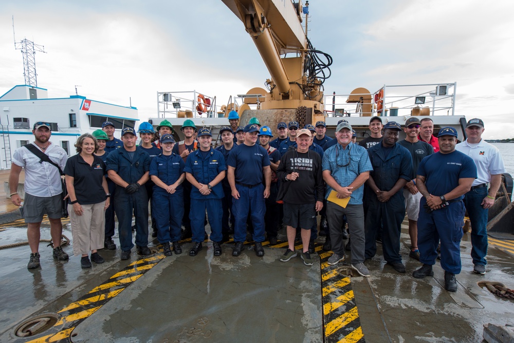 Coast Guard Cutter Maria Bray crew helps create underwater reef habitat