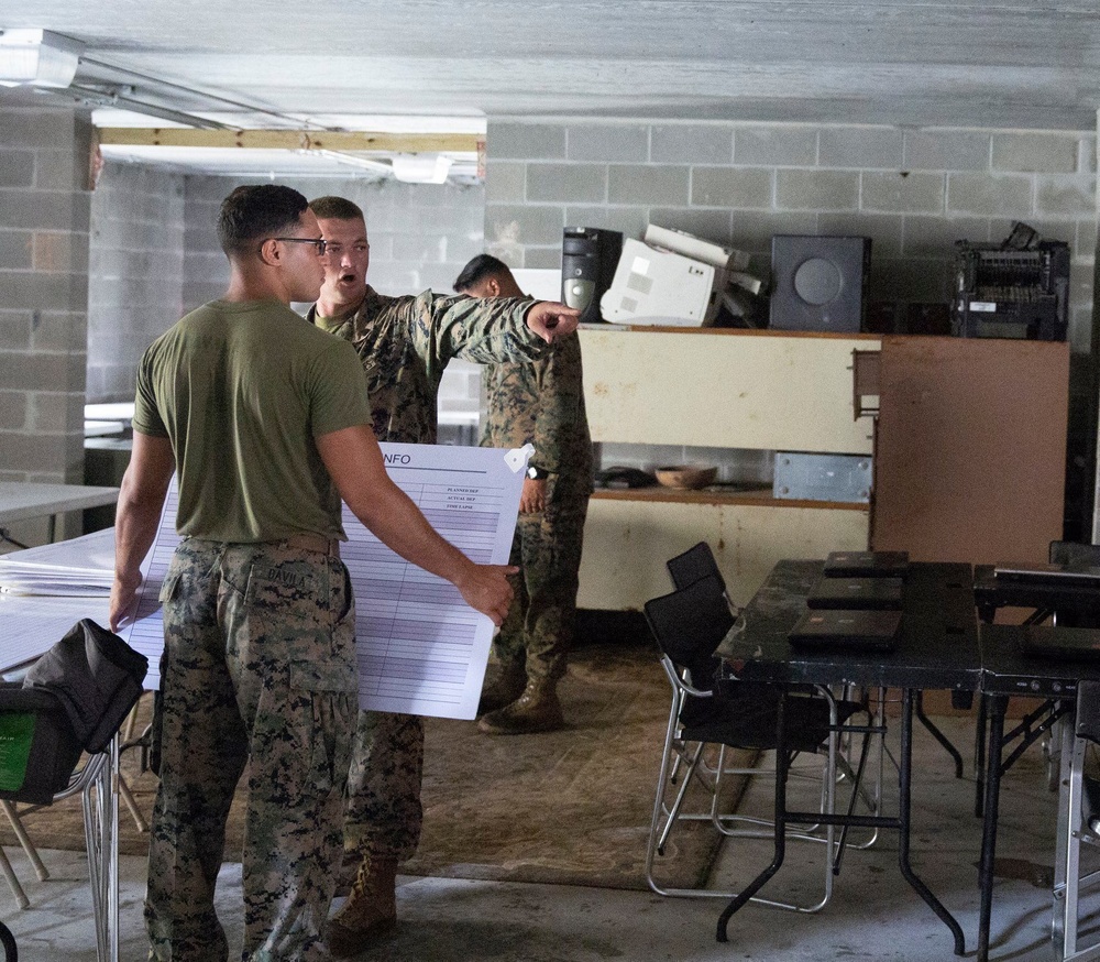 24th Marine Expeditionary Unit out in field training exercise