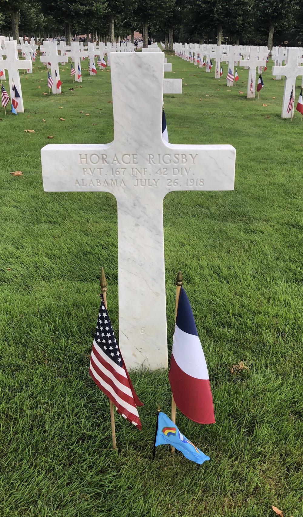 World War I memorial at Oise- Aisne American Cemetery