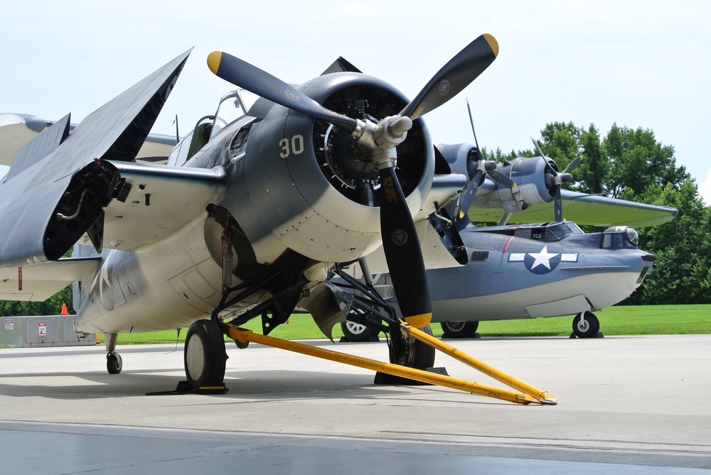 Vintage WWII Aircraft on display