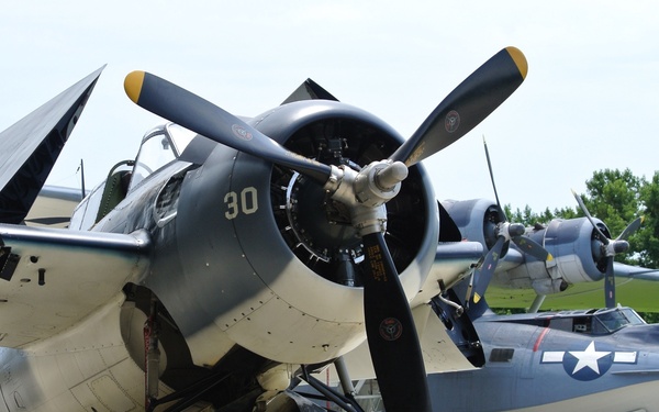Vintage WWII Aircraft on display