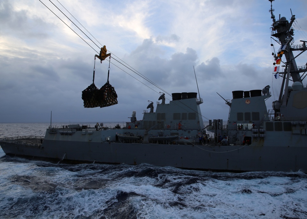 Military Sealift Command Ships Provide Logistics Services to Ships-at-Sea During RIMPAC 2018