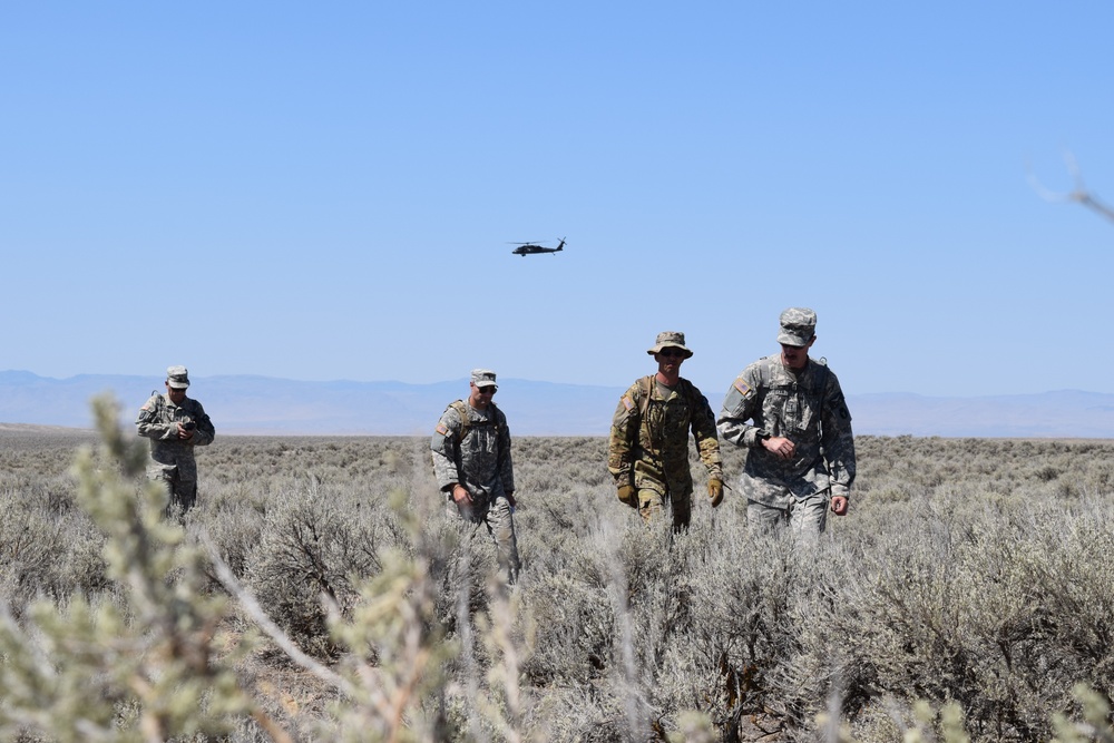 The 183rd Assault Helicopter Battalion trains personnel recovery, CSEL radio