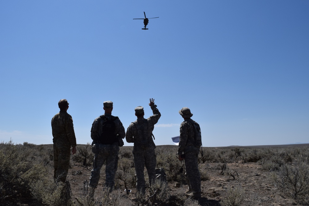 The 183rd Assault Helicopter Battalion trains personnel recovery, CSEL radio