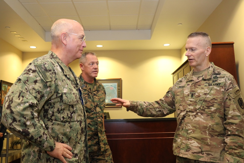Command Sgt. Maj. John Troxell visits SOUTHCOM