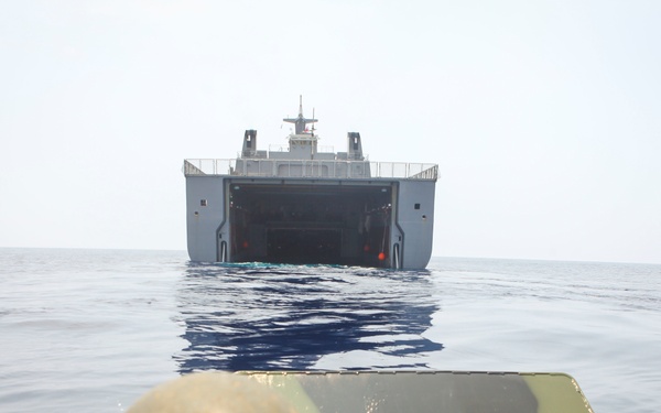 U.S. Marines embark aboard Philippine ship