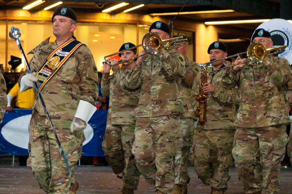 I Corps Soldiers Participate in Seafair Torchlight Parade 2018