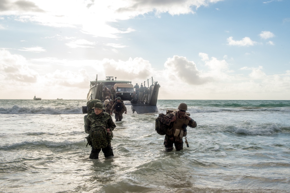 Troops Conduct Multi-National Amphibious Assault Raid During RIMPAC