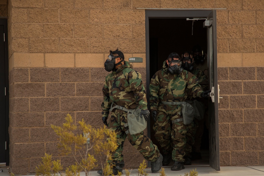 MCAS Yuma Marines Conduct Gas Chamber Training