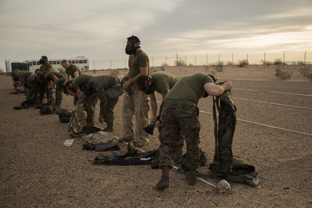 MCAS Yuma Marines Conduct Gas Chamber Training