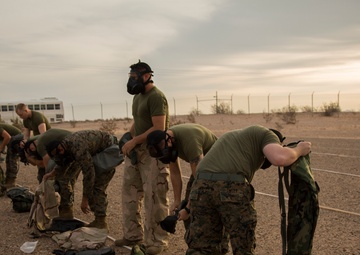 MCAS Yuma Marines Conduct Gas Chamber Training