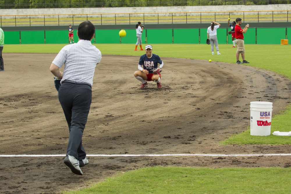 USA Women's National Softball Team experience softball cultural exchange