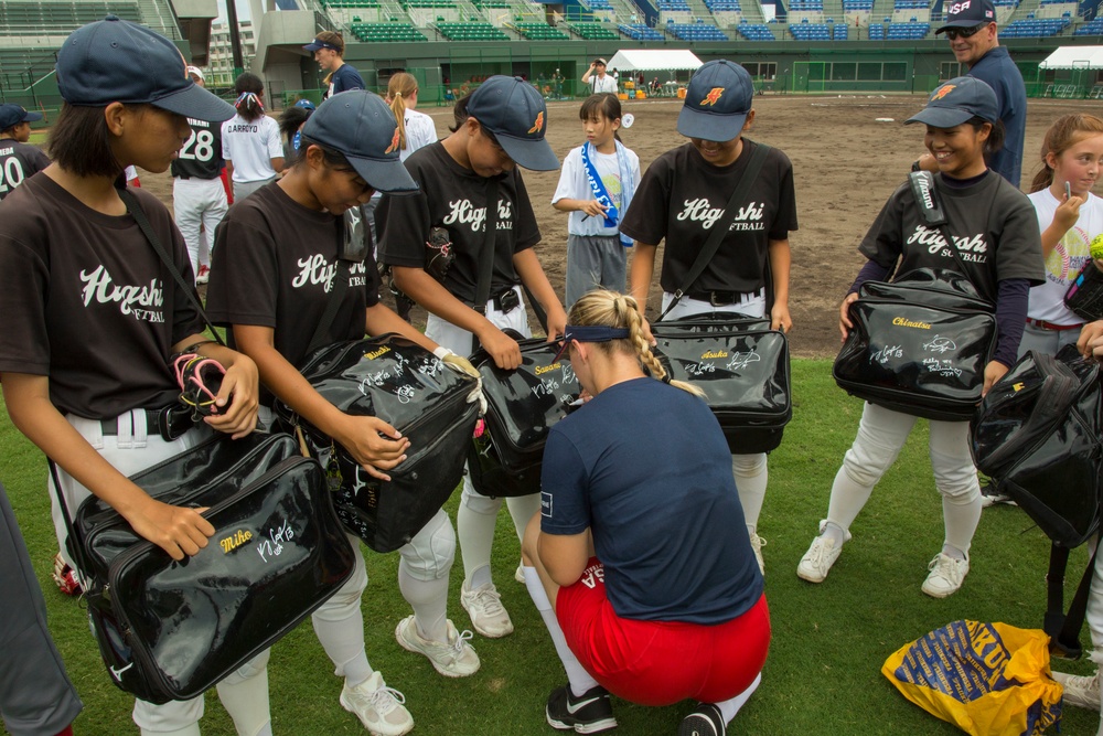 USA Women's National Softball Team experience softball cultural exchange