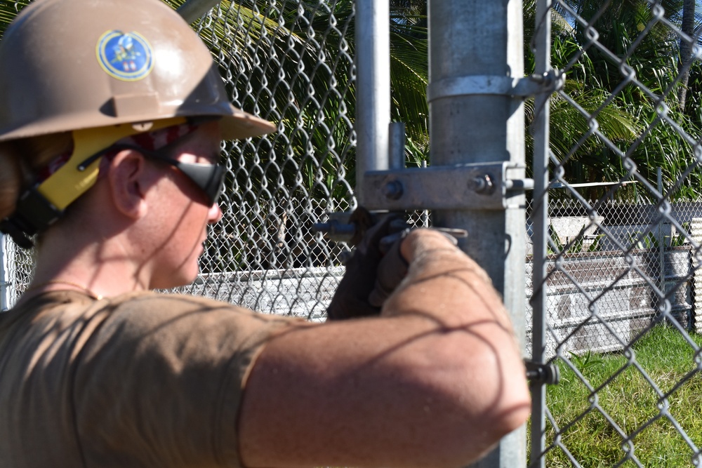 Naval Mobile Construction Battalion (NMCB) 11 Construction Civic Action Detail Marshall Islands July 27th 2018