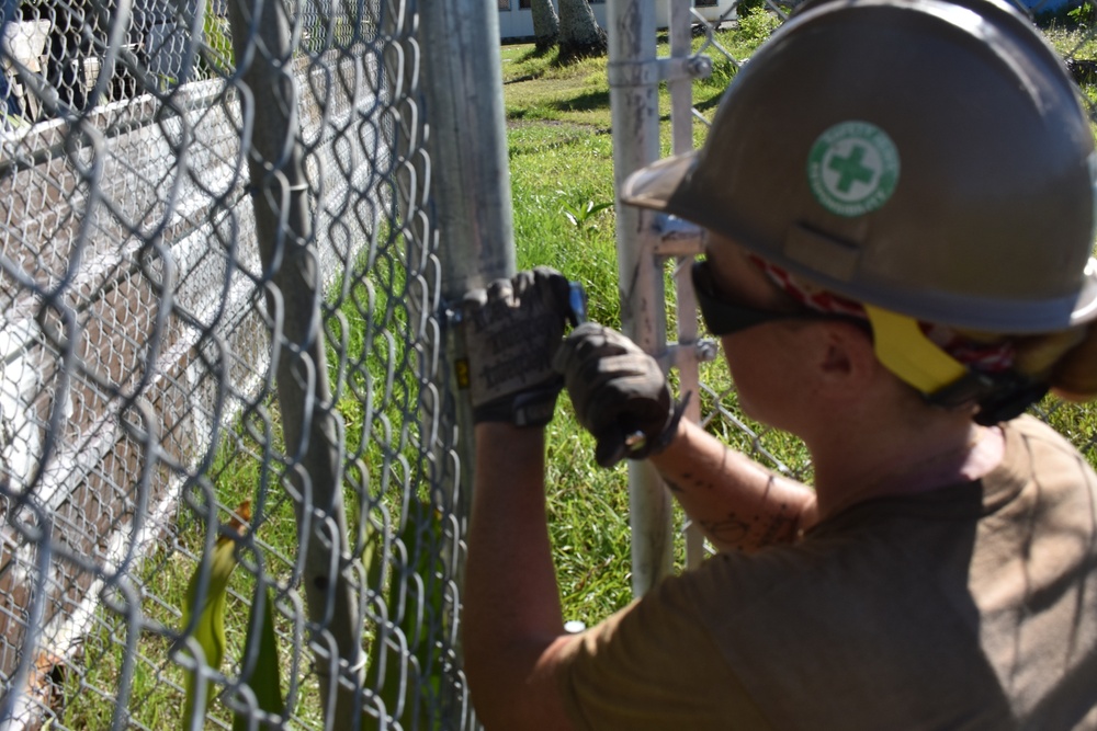 Naval Mobile Construction Battalion (NMCB) 11 Construction Civic Action Detail Marshall Islands July 27th 2018