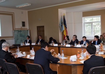 Japanese Diet Visits U.S. and Romania Base