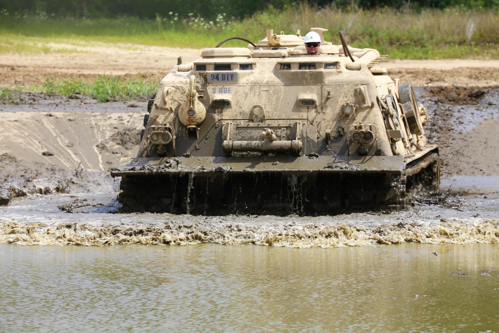 Students build skills in tracked vehicle recovery during RTS-Maintenance course at Fort McCoy