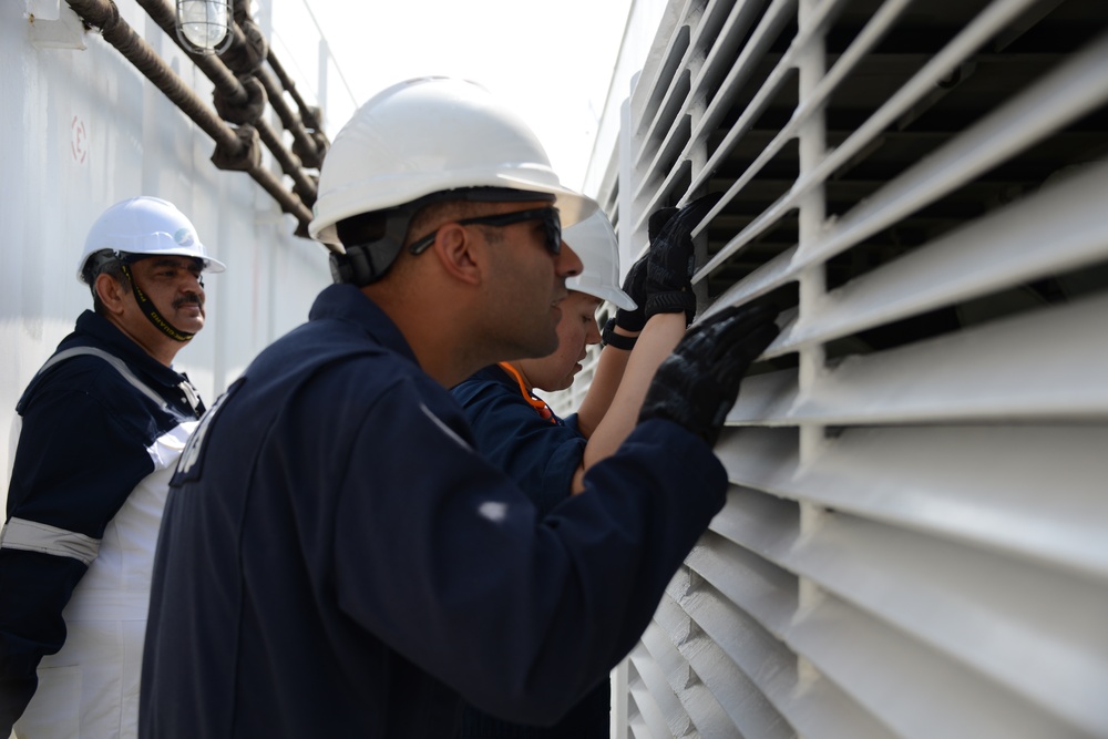 Coast Guard prevention team conducts vessel safety and security inspection