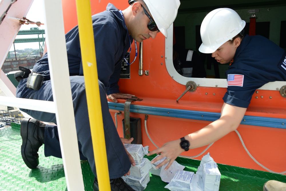 Coast Guard prevention team conducts vessel safety and security inspection