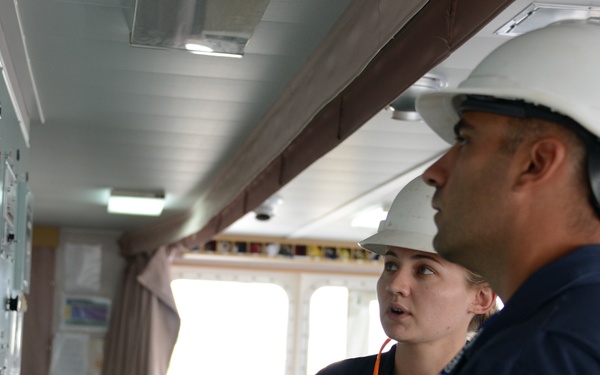 Coast Guard prevention team conducts vessel safety and security inspection
