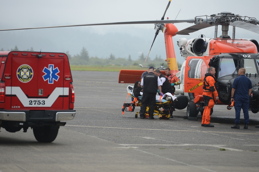 Coast Guard aircrew medevacs ill fisherman