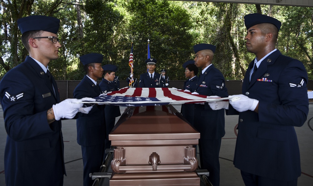 Hurlburt Field Honor Guard performs first full-honors funeral at graduation