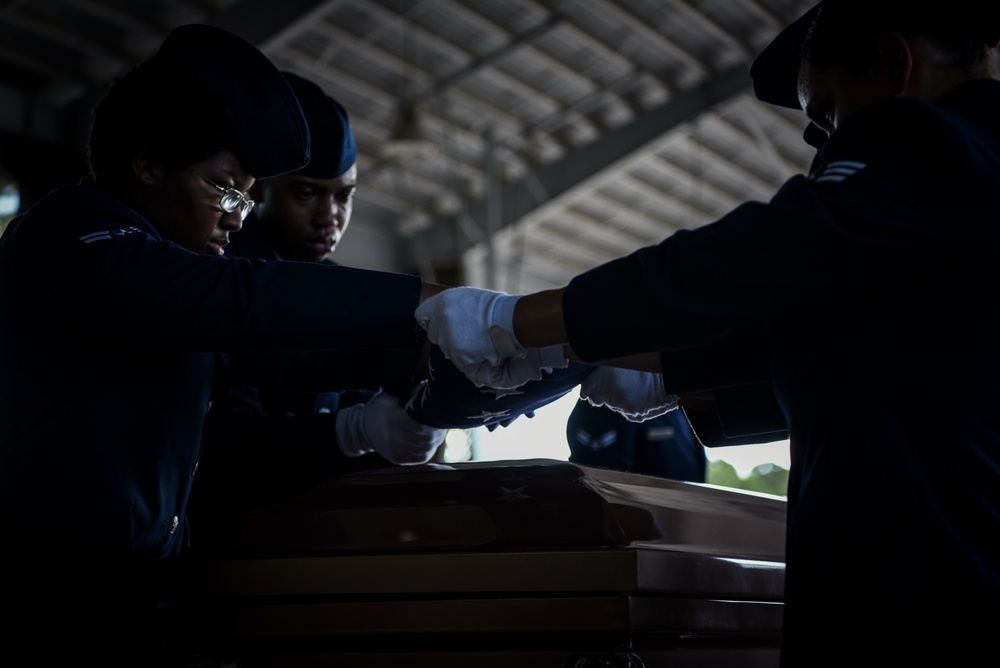 Hurlburt Field Honor Guard performs first full-honors funeral at graduation