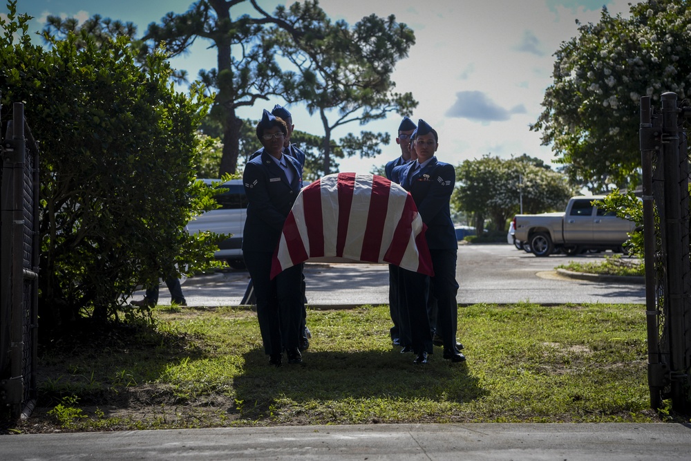 Hurlburt Field Honor Guard performs first full-honors funeral at graduation