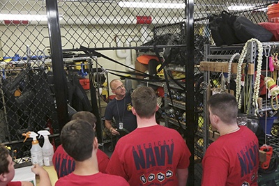 High school students in Starship Poseidon STEM camp visit NUWC Division Newport