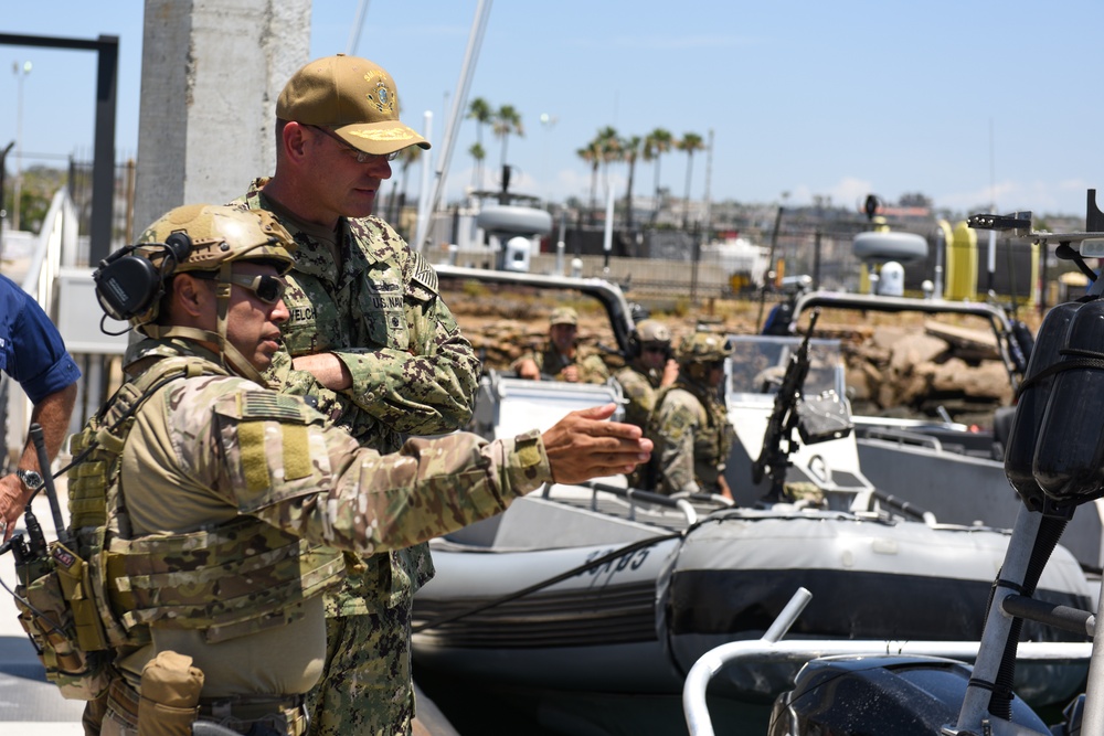 Navy Rear Adm. Welch visits Coast Guard MSRT- West in San Diego