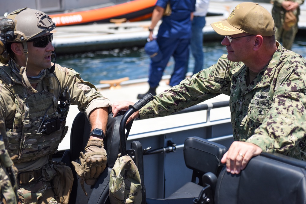 Navy Rear Adm. Welch visits Coast Guard MSRT- West in San Diego