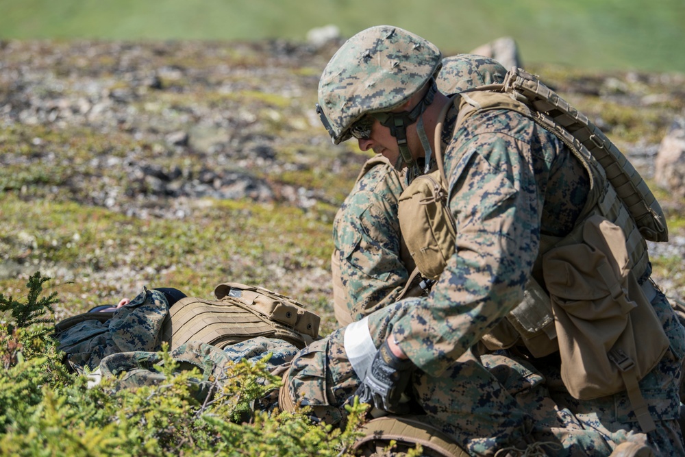 Marines practice CASEVAC training at JBER