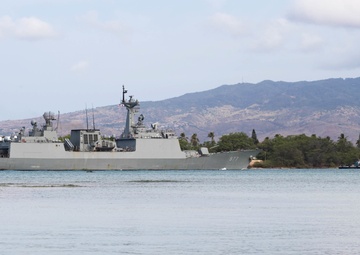 ROKS Dae Jo Yeong (DDH 977) Returns to Joint Base Pearl Harbor-Hickam After At-Sea Phase of RIMPAC 2018