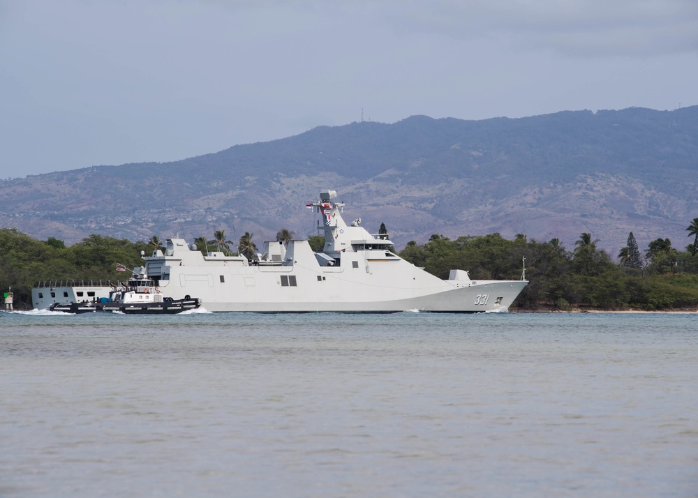 KRI Martadinata (331) Returns to Pearl Harbor After At-Sea Phase of RIMPAC 2018